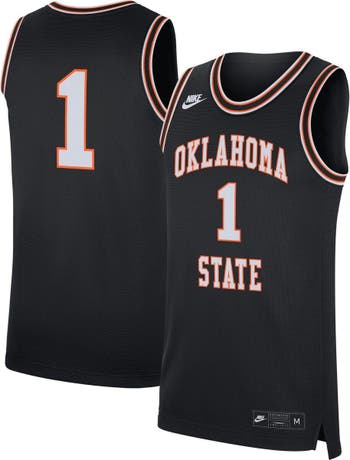 Men's Nike #1 Orange Boise State Broncos Retro Replica Basketball Jersey