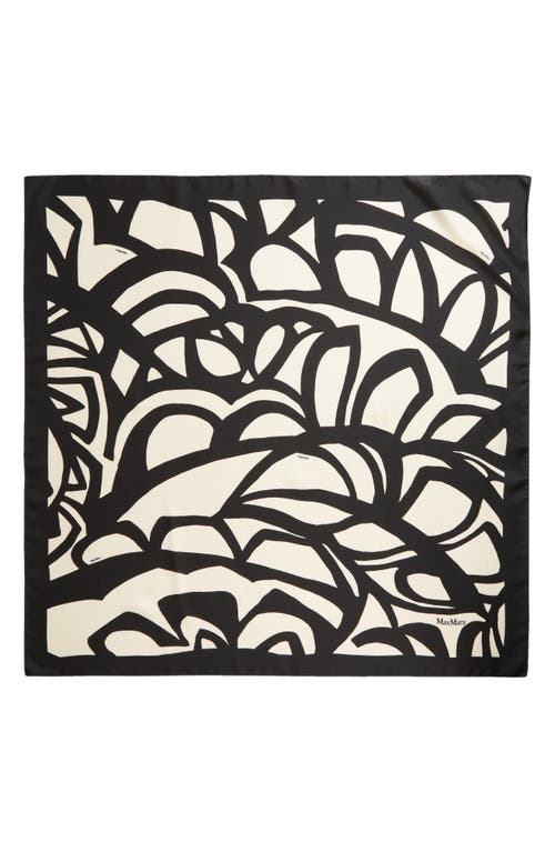 Max Mara Print Silk Scarf in Ivory Abstract at Nordstrom