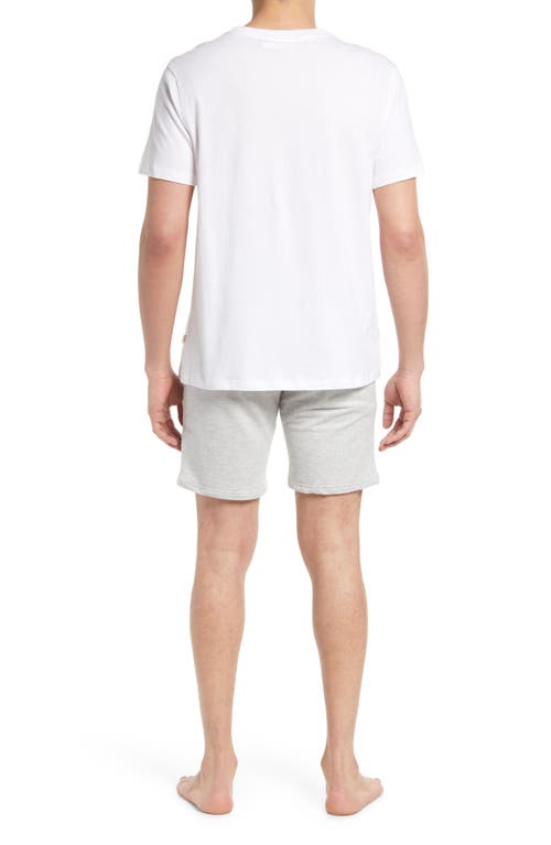 Shop Ugg(r) Darian Lounge T-shirt & Shorts Set In White/grey Heather