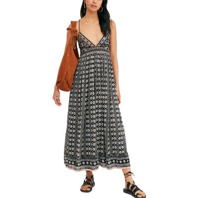 Free People Good Vibes Sleeveless Midi Dress, Black