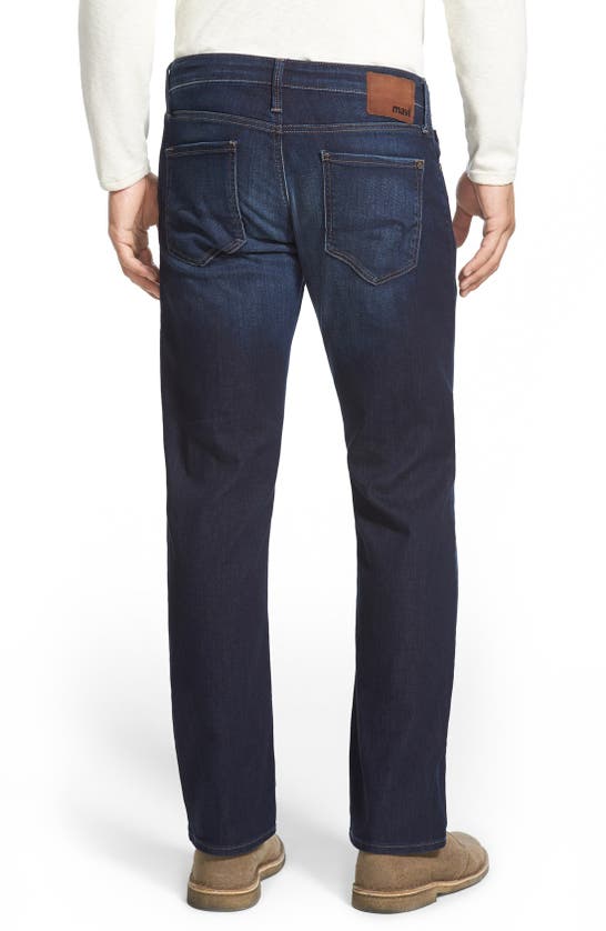 Shop Mavi Jeans Zach Straight Leg Jeans In Dark Williamsburg