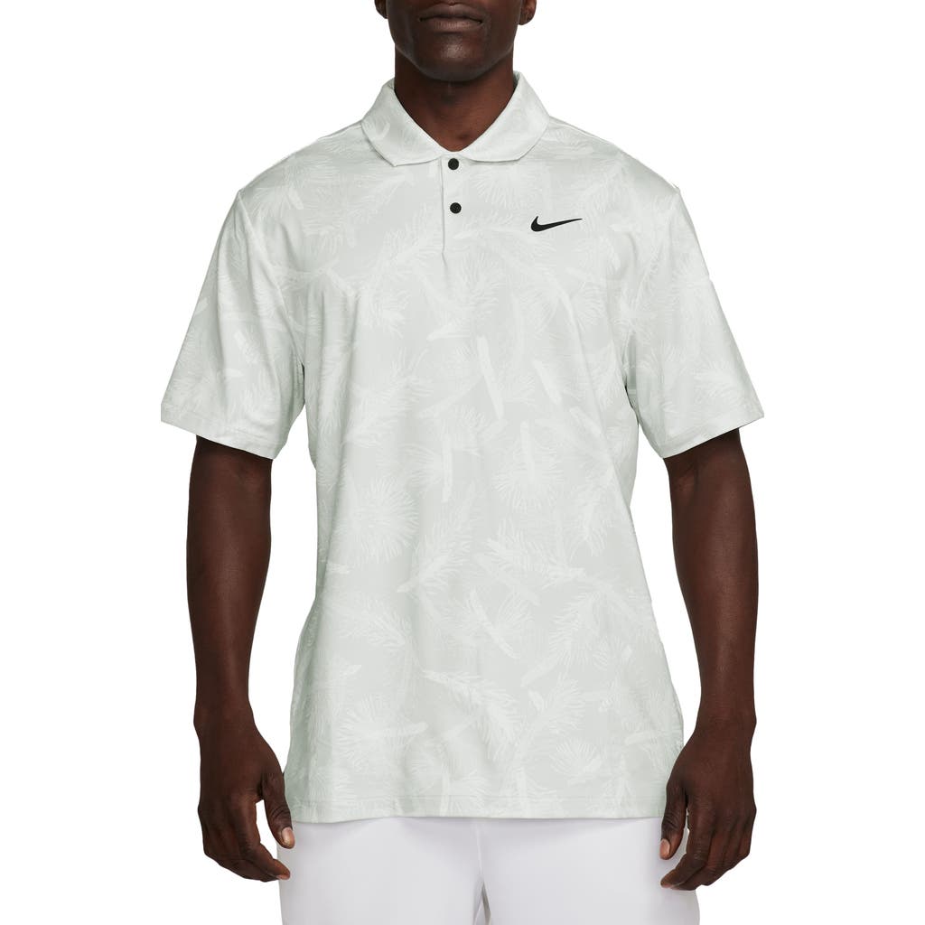 Nike Golf Tour Pines Print Dri-fit Golf Polo In White