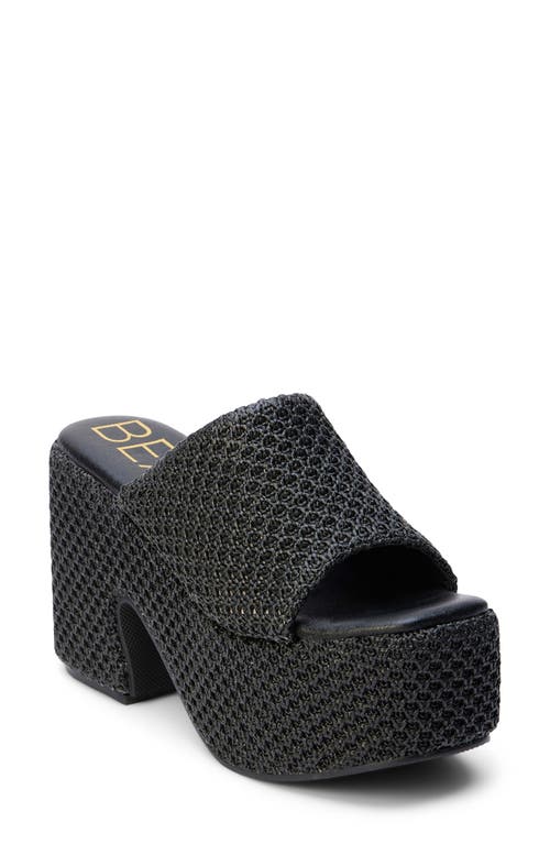 Como Platform Sandal in Black