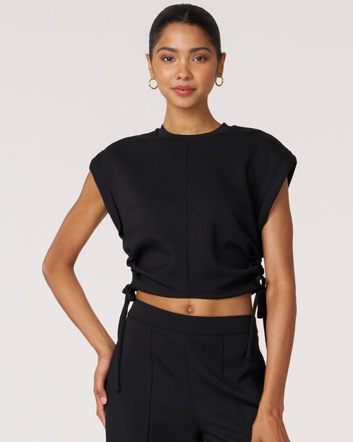 REBODY ACTIVE REBODY ACTIVE NADINE SCUBA SHIRRING TOP 