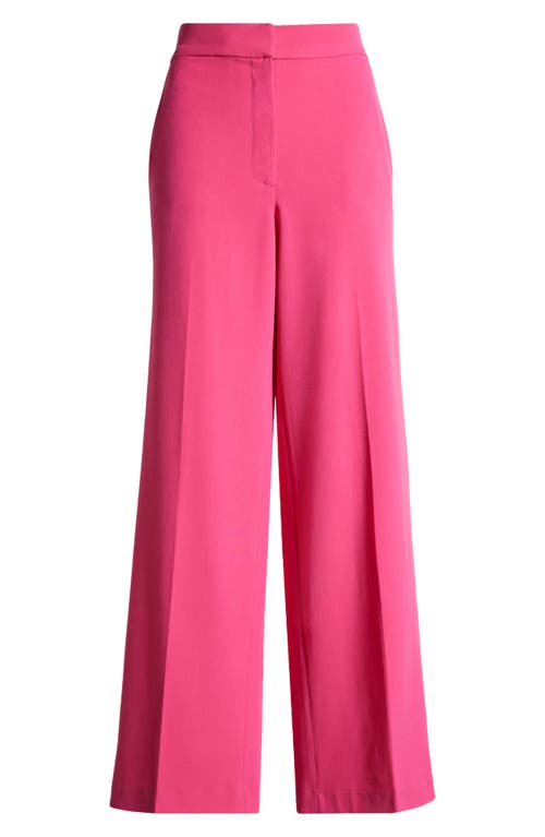 halogen(r) High Waist Wide Leg Pants in Magenta Pink