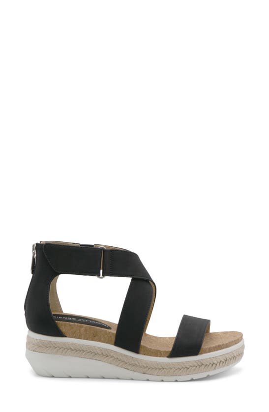 Shop Adrienne Vittadini Cape Ann Jute Platform Sandal In Black