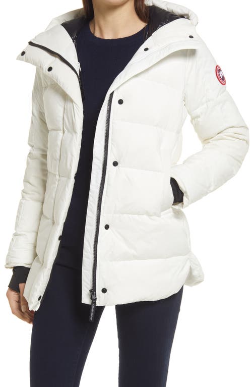 Canada Goose Alliston Packable 750 Fill Power Down Jacket In White