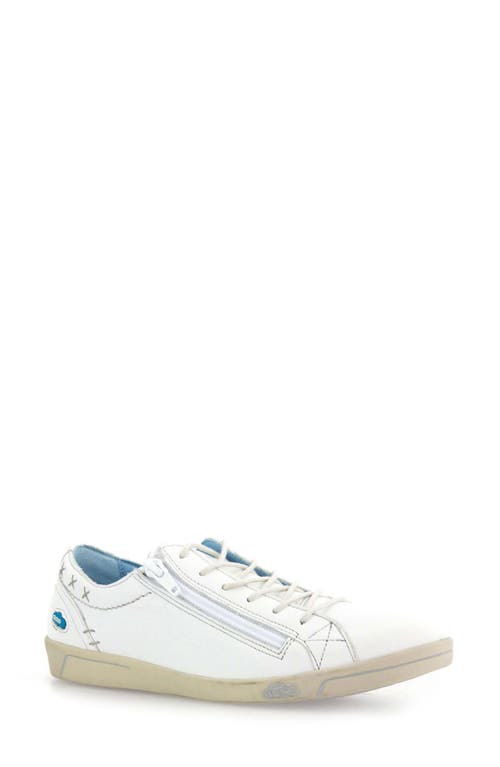 Aika Sneaker in Velvet White Leather