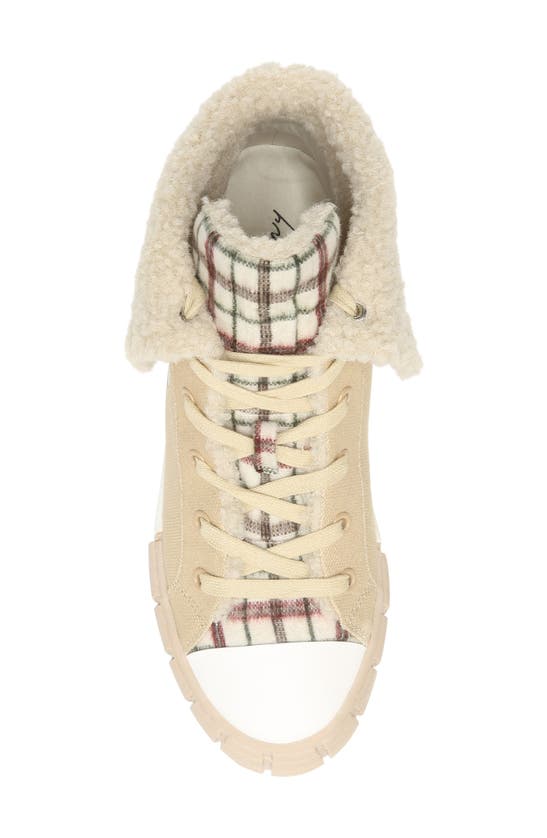 Circus By Sam Edelman Sophi Faux Fur Sneaker In Sesame Multi