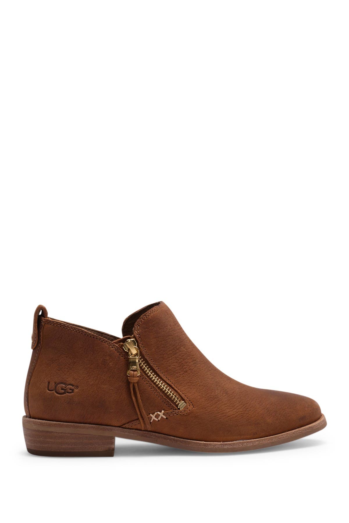ugg glee leather ankle bootie