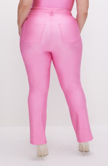 GOOD AMERICAN Compression Shine Leggings in Pink