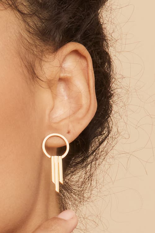 Oradina 14k Yellow Gold Own It Drop Earrings In Yellow Gold