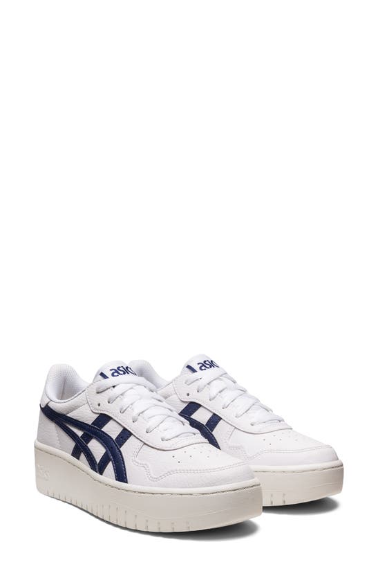 Asics Japan S Pf Platform Sneaker In White/ Peacoat