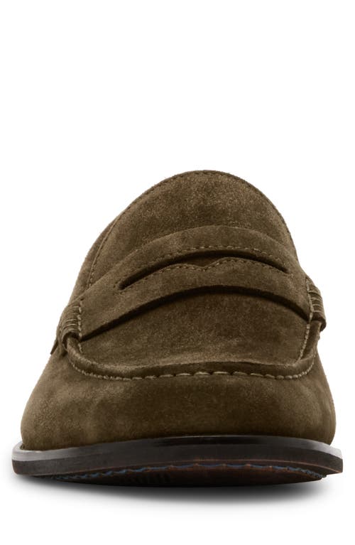 Shop Steve Madden Alonso Penny Loafer In Khaki Green