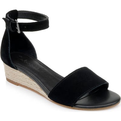 Splendid Aria Wedge Sandal- Black