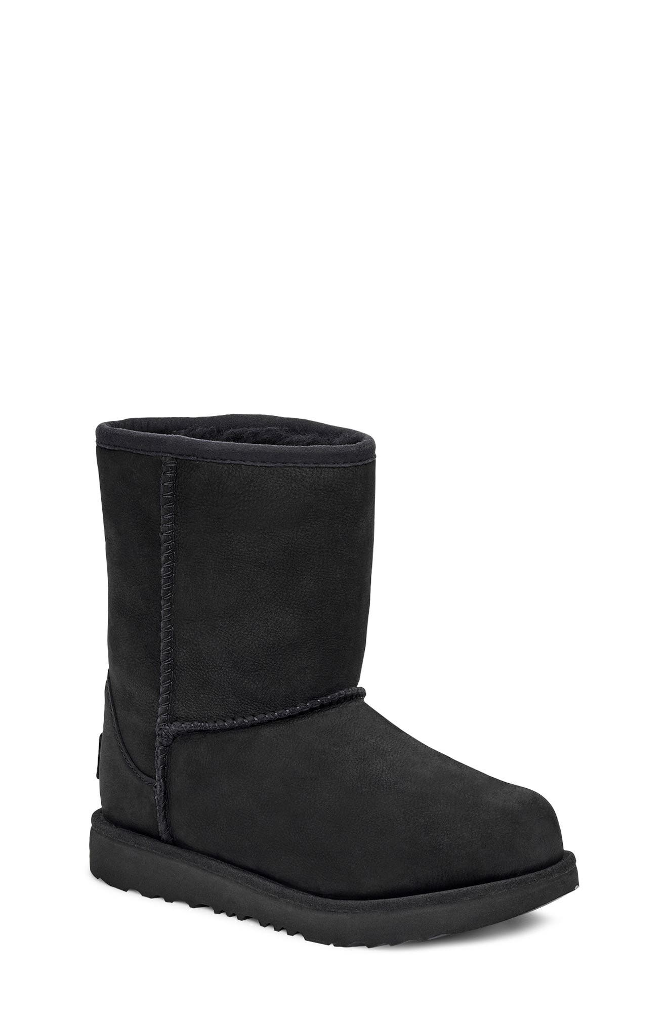 classic genuine shearling lined short waterproof boot