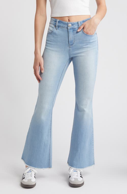 Fray Flare Leg Jeans in Atlas