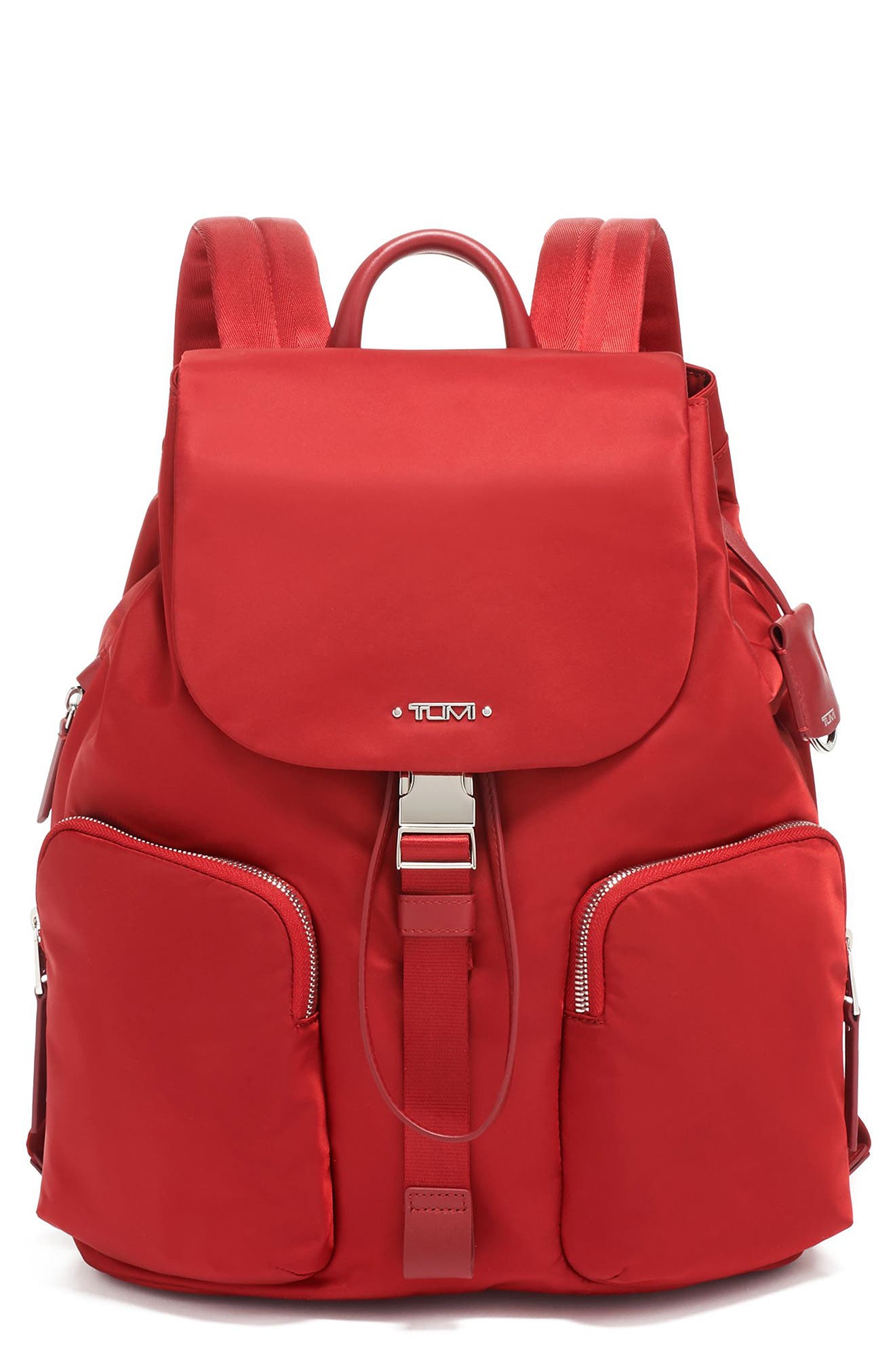 Tumi Anny Rivas Nylon Backpack In Crimson