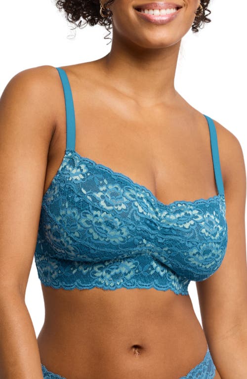Montelle Intimates Lace Bralette In Surf/mint