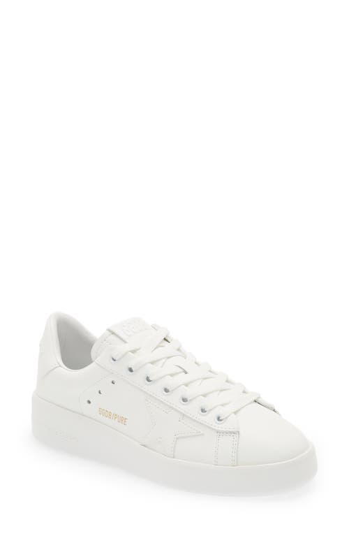 Golden Goose Pure Star Low Top Sneaker in Optic White/White