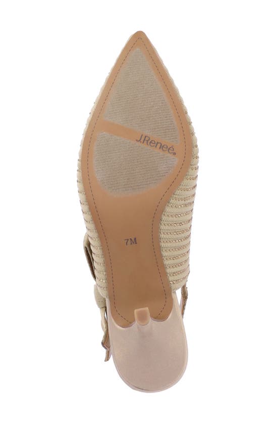 Shop J. Reneé Adilene Slingback Pointed Toe Pump In Beige