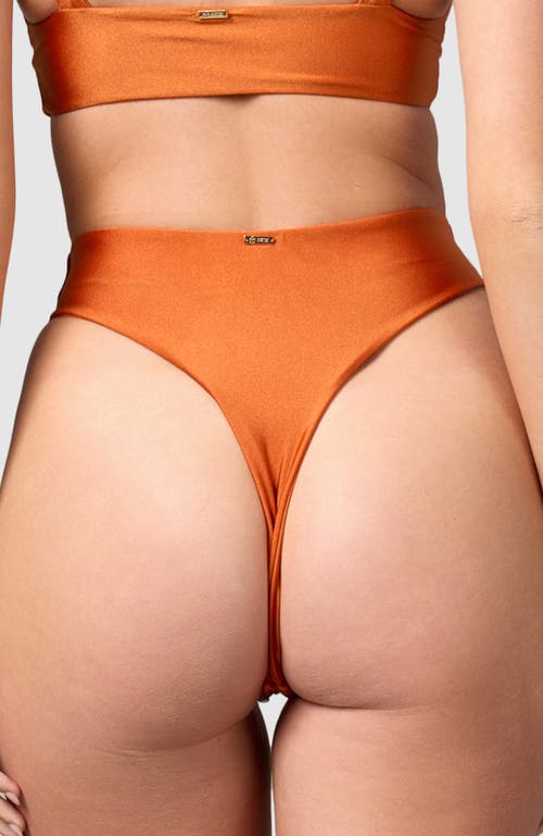 Shop Mbm Swim Wish Bikini Bottom In Burnt Orange