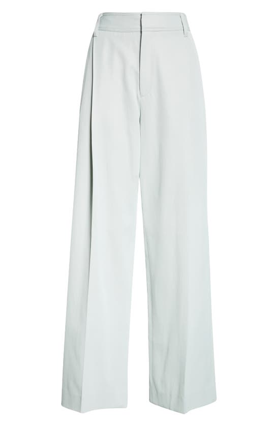 Shop Maria Mcmanus Single Pleat Front Trousers In Seaglass