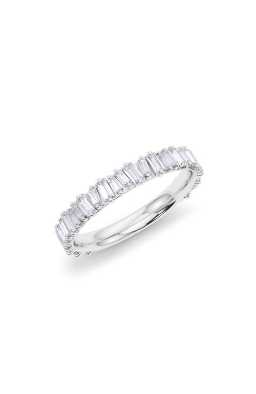 HauteCarat Lab Created Baguette Diamond Band Ring in 18K Gold at Nordstrom