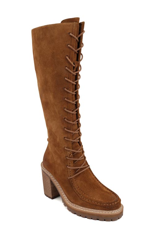 Zigi Artisan Adeline Knee High Boot In Tan Suede