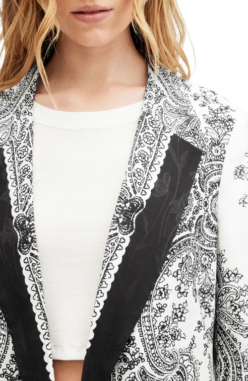 Shop Allsaints Aleida Rafaella Blazer In Black/white