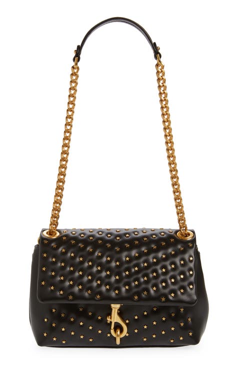 Edie Stud Quilted Leather Convertible Crossbody Bag