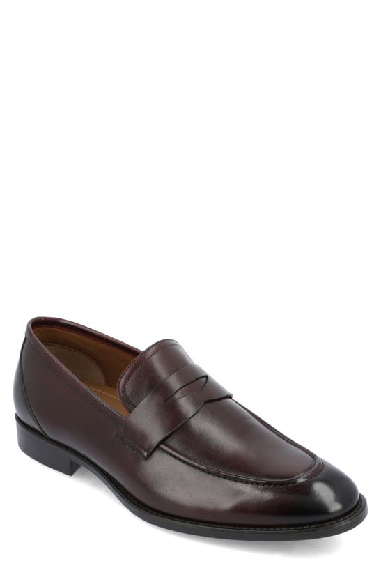 Thomas & Vine Bishop Penny Loafer In Bordeaux