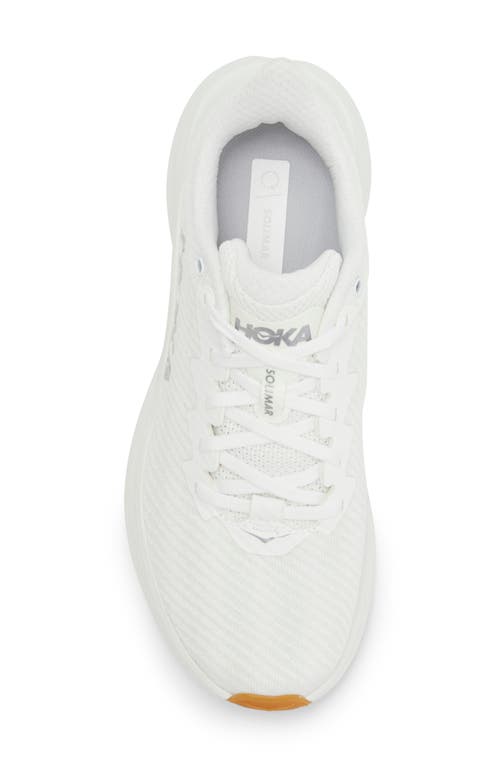 Hoka Solimar Running Shoe In White/white