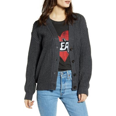 Bp. Grandma Stitch Cardigan, Grey
