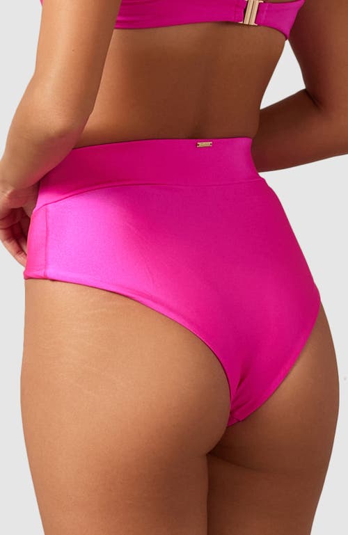 Shop Mbm Swim Aspire Bikini Bottoms In Magenta