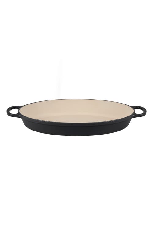Le Creuset Signature 3 Quart Enameled Cast Iron Oval Baker In Black