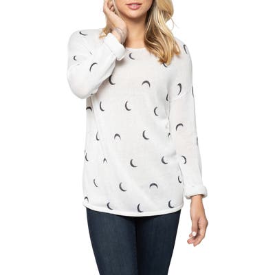 Nic+Zoe Over The Moon Sweater, White
