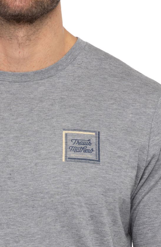 Travismathew Riviera Maya Logo Graphic Tee In Heather Grey