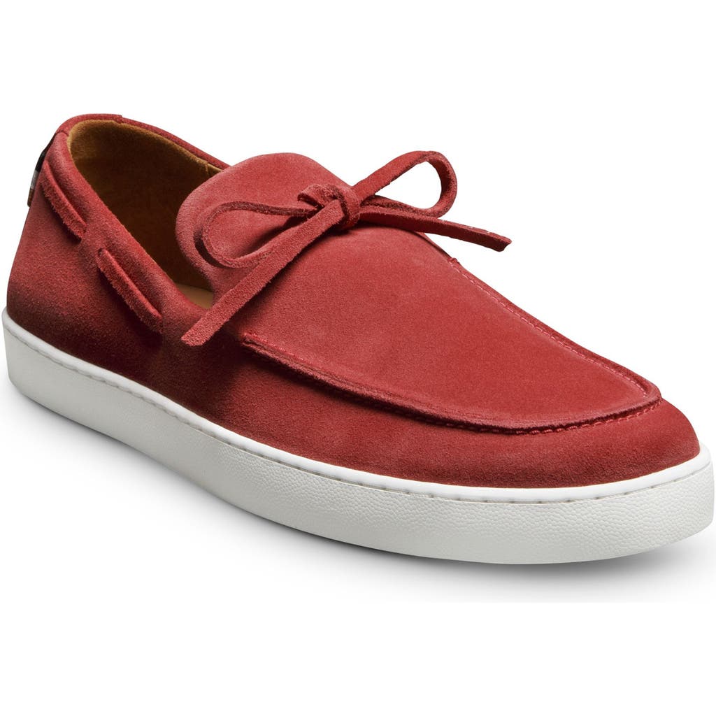 Shop Allen Edmonds Santa Rosa Boat Shoe In Crimson