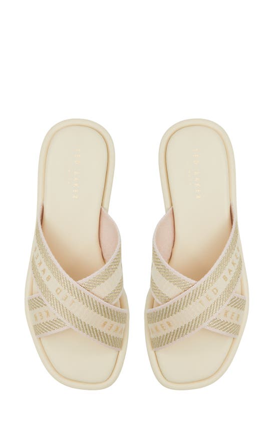 Shop Ted Baker Ashika Icon Slide Sandal In White