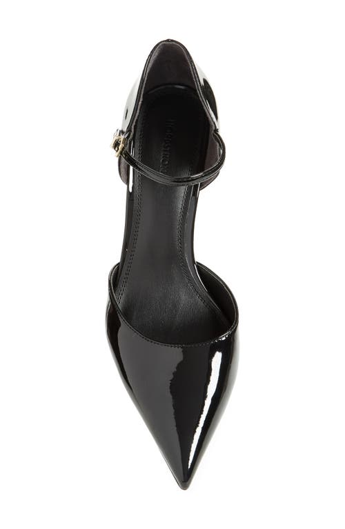 Nordstrom Liv Pointed Toe D'orsay Pump In Black Patent