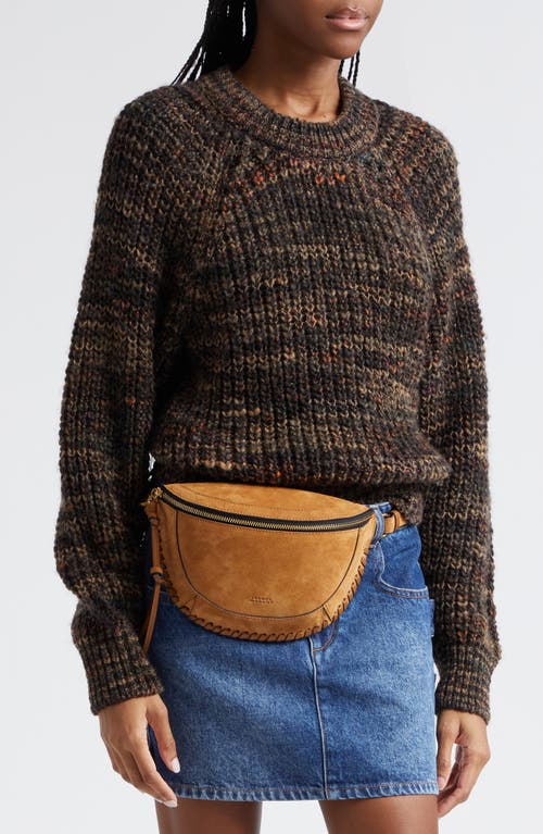 Isabel Marant Skano Suede Crossbody Bag In Cognac