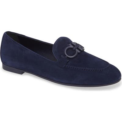 Salvatore Ferragamo Trifoglio Bit Loafer - Blue