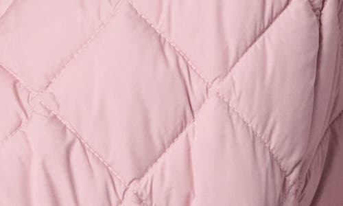 Bernardo Drawcord Waist Quilted Puffer Coat In Blush