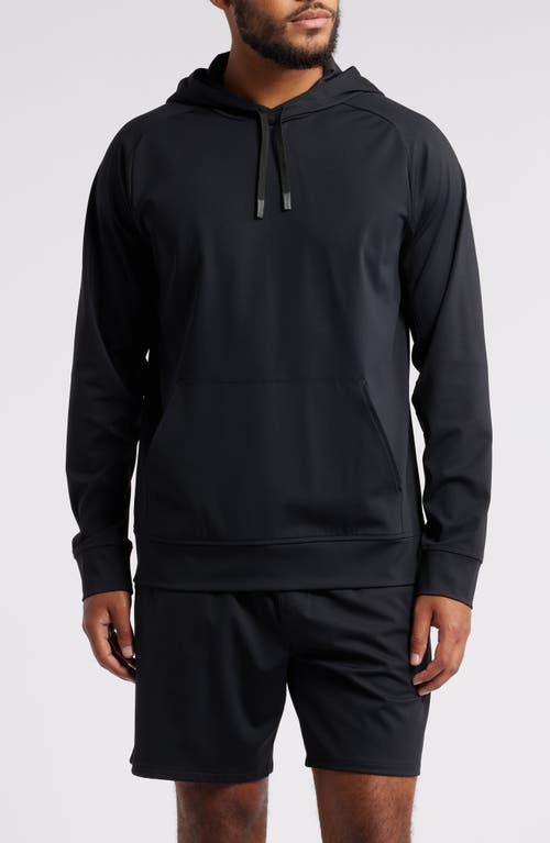 Shop Zella Stride Performance Hoodie In Black