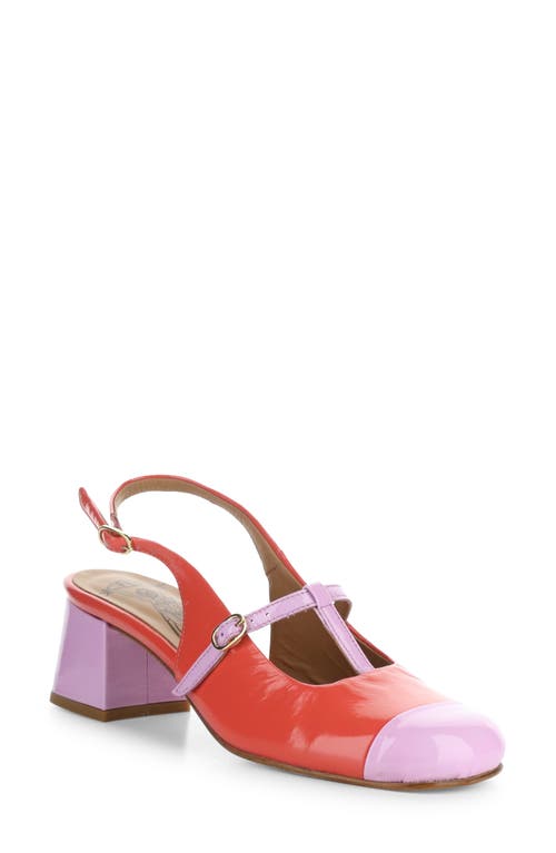 Shop Fly London Soln Cap Toe Slingback Pump In 001 Pink/scarlet Nap