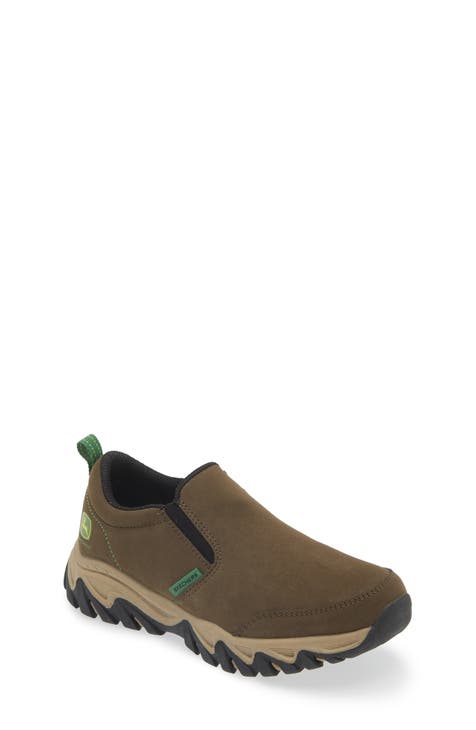 Boys brown skechers best sale