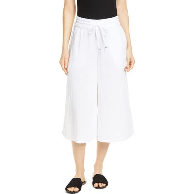 Eileen Fisher Organic Cotton Culottes, White