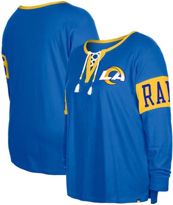 Men's New Era Black Los Angeles Rams State Long Sleeve T-Shirt