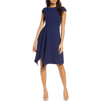 Harper Rose Fit & Flare Dress, Blue